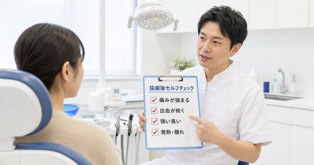抜歯後の激痛はドライソケットかも?「すぐ相談」すべき異常な症状とセルフチェック基準