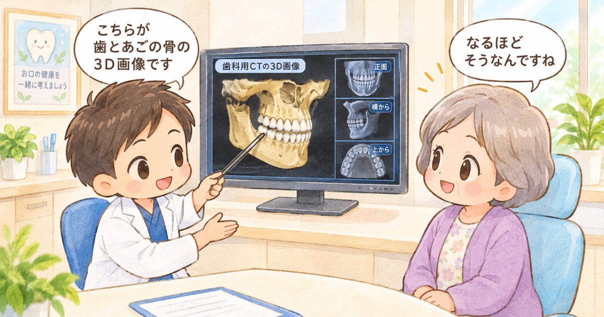 骨が薄い・少ない原因と歯科用CTで確認する項目